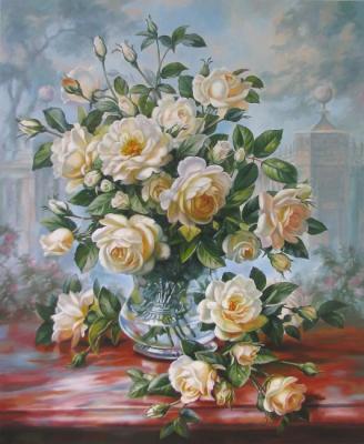 White roses. Gorbatenkaia Tatiana