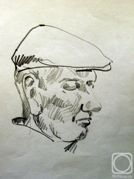 Gerasimov Vladimir. Five minutes sketch in the subway 6