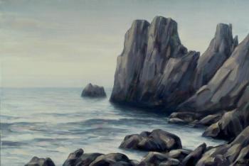 The sea and the rocks. Chekhov Bay. Crimea. Ivanov Victor