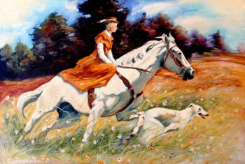 Morning in the field (Horse In The Meadow). Fedosenko Roman