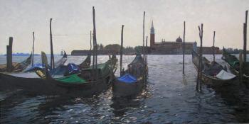 Er 1262 :: Venice. Gondolas (View of San Giorgio Maggiore)
