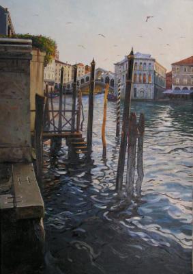 Er 1265 :: At the Rialto Bridge (Venice, Italy) ( ). Ershov Vladimir