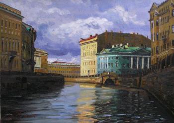 Er 1273 :: The River Moika. Cloudy day (St Petersburg, Russia). Ershov Vladimir