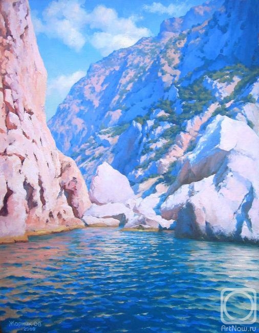 Zhornick Oleg. Pink cliffs at Cape Ajya