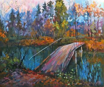 Abramtzevo. The bridge in twilight. Chizhova Viktoria