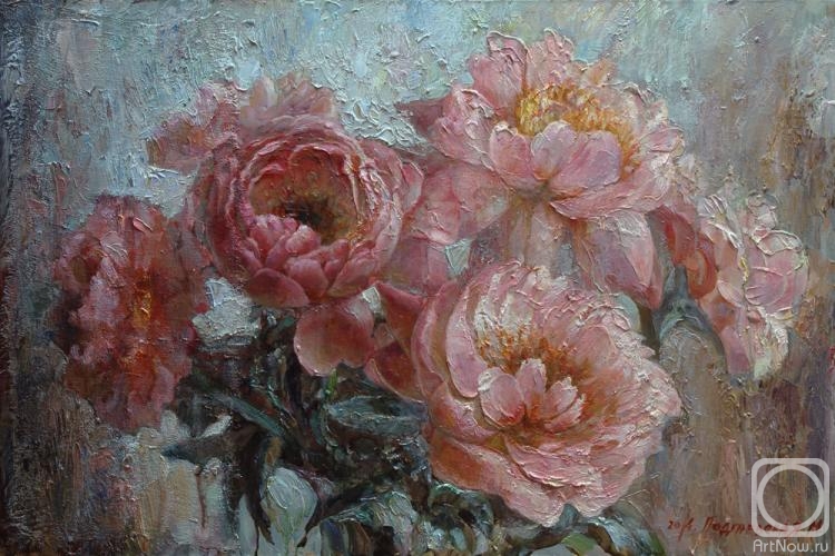 Podgaevskaya Marina. Bouquet of pink peonies