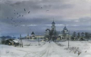Russian winter. Nikitsky Monastery. Pugachev Pavel