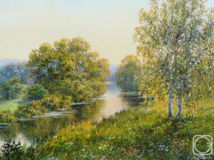 Borisova Irina. Morning on the river