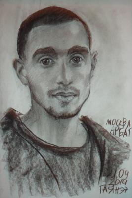 He is from Volgograd (Arbat portrait)