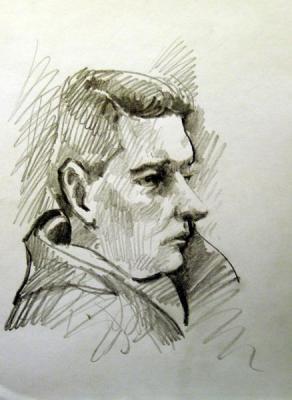 Gerasimov Vladimir Viktorovich. Five minutes sketch in the subway 11