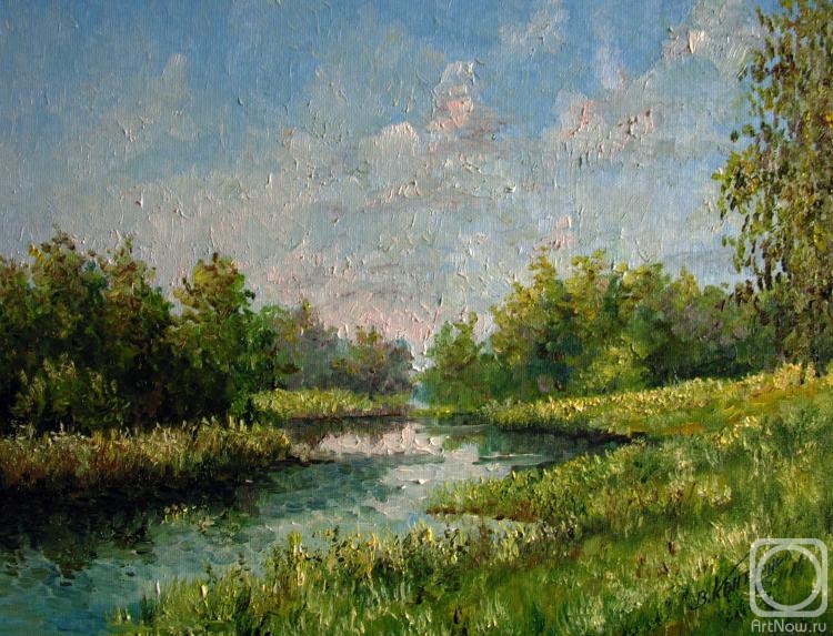 Konturiev Vaycheslav. Summer landscape with river