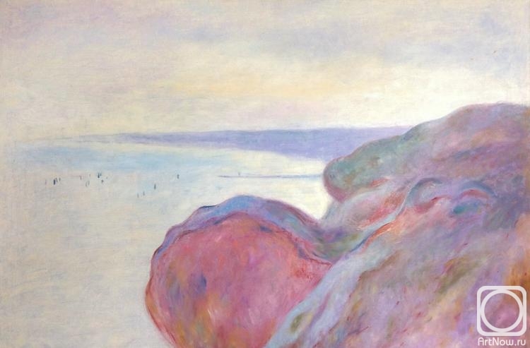 Abramova Tatyana. On steep banks near Dieppe. Claude Monet