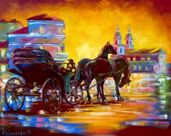 Freedom Square, Minsk (Paintings With Horses). Fedosenko Roman