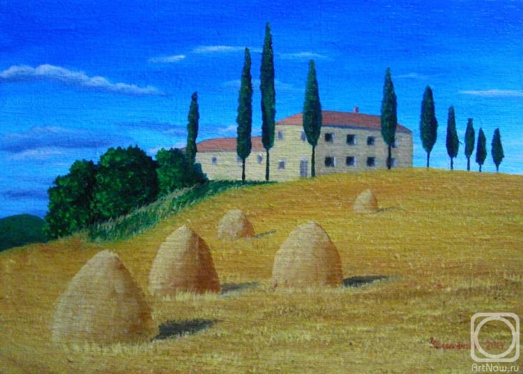 Chelikanov Valeri. Stoga, osveschennie solnsem