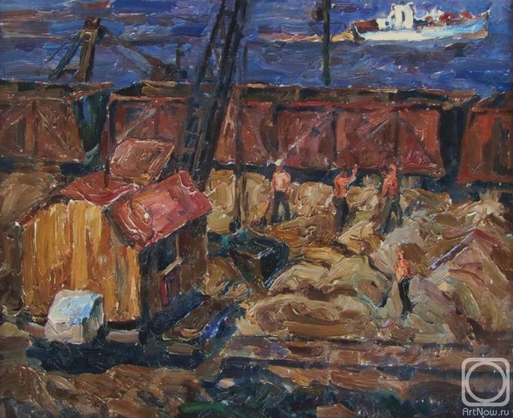 Rudin Petr. In the working port of Tyumen