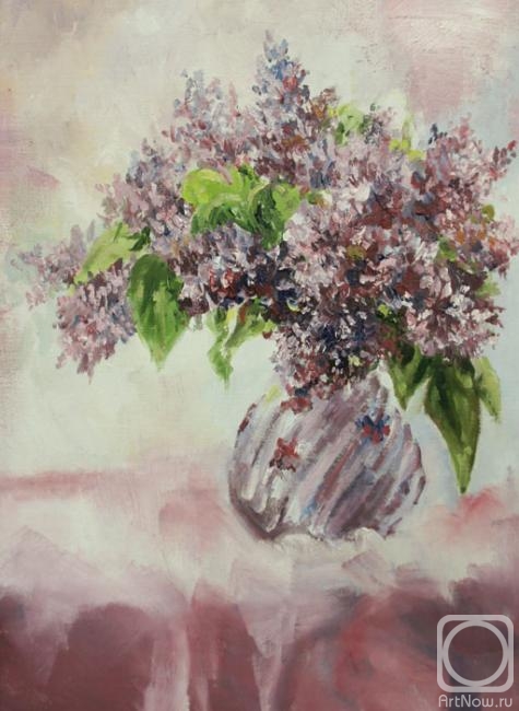 Shahramanyan Vagan. Lilac in a glass vase