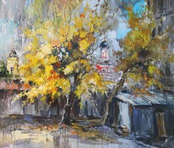 Autumn courtyard in Kislovsky lane. Charina Anna