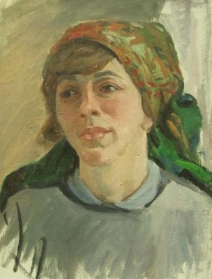 Rudin Petr Maksimovich. Portrait of a woman