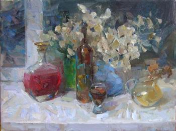 Stillife with glass. Marmanov Roman