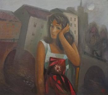 Girl in the red. Karpov Evgeniy