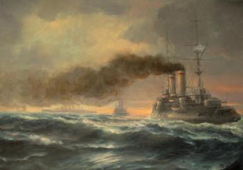 Solovev Alexey Sergeevich. Warship "Tsesarevich" among brigade of drednouts