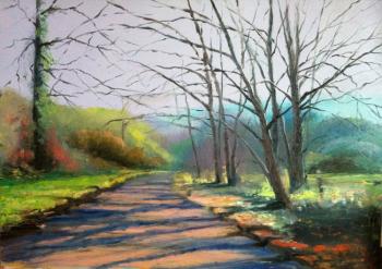 Autumn rhythms (from the photo of the picture from the Internet). Gvozdetskaya Irina