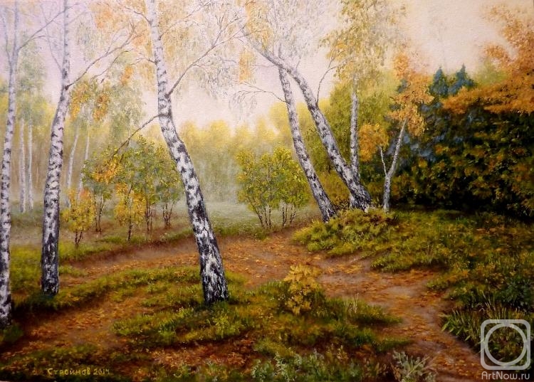 Stroynov Vitaly. Forest dancing birches