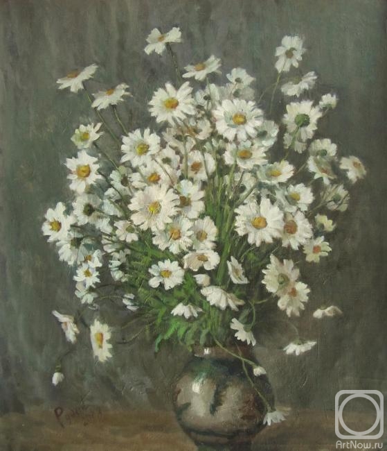 Rudin Petr. Daisies in a vase