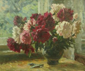 Peonies at the window