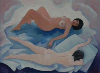 Lying naked (Nude Females). Klenov Valeriy