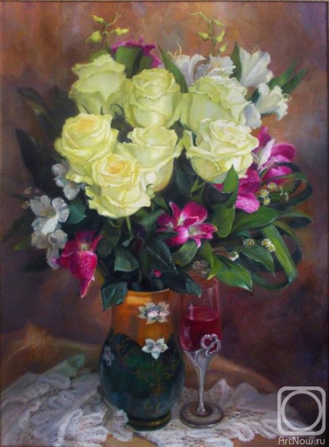 Shumakova Elena. Roses and orchids