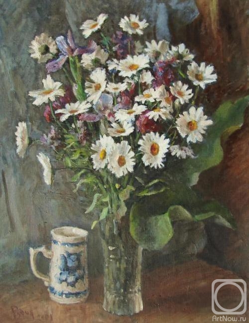 Rudin Petr. Still life with daisies
