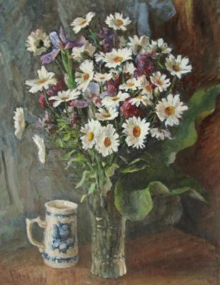 Still life with daisies. Rudin Petr