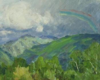 Rainbow in the mountains. Rudin Petr