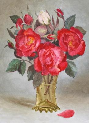 Scarlet roses. Kiryanova Victoria