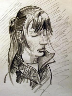 Five minutes sketch in the subway 15