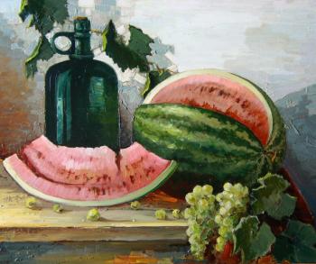 A still life with the Water-melon