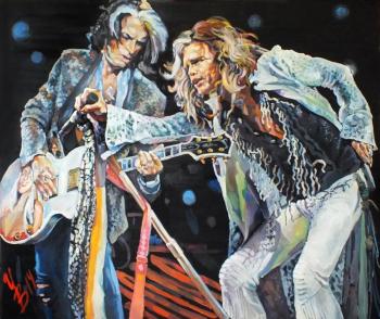 Steven & Joe. "Aerosmith" (Rock Band). Volvak Inna