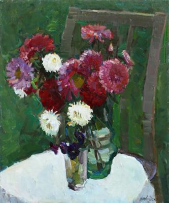 Asters in the first frosts. Zhukova Juliya