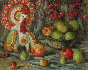 Still life with cock. Rudin Petr