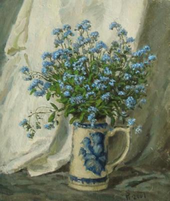 Forget-me-nots in a mug