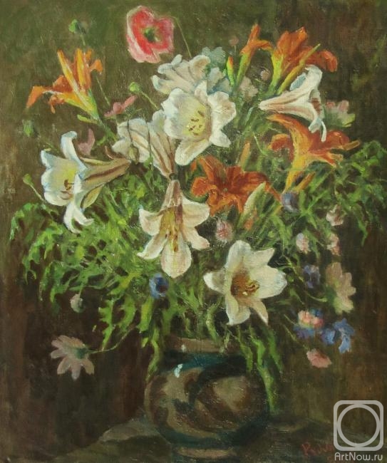 Rudin Petr. Bouquet with lilies