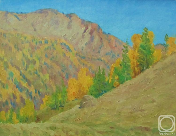 Rudin Petr. Mountains in gold