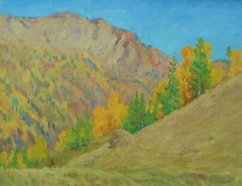 Mountains in gold. Rudin Petr