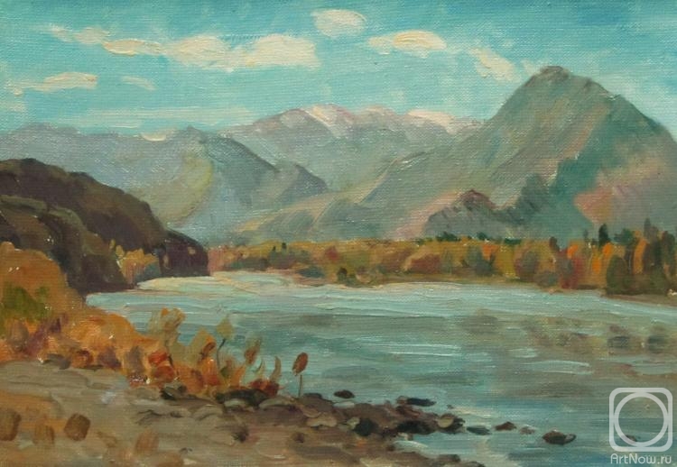 Rudin Petr. Autumn on the river Katun