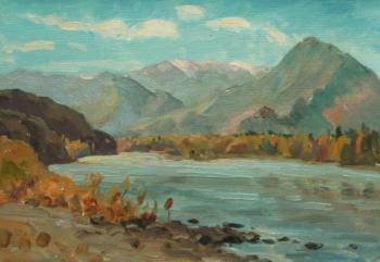 Autumn on the river Katun. Rudin Petr