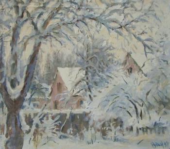 Soft snow had drifted