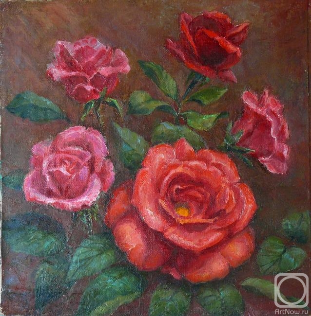 Golub Tatyana. Scarlet roses