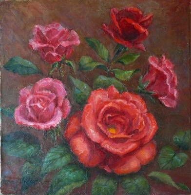 Scarlet roses. Golub Tatyana