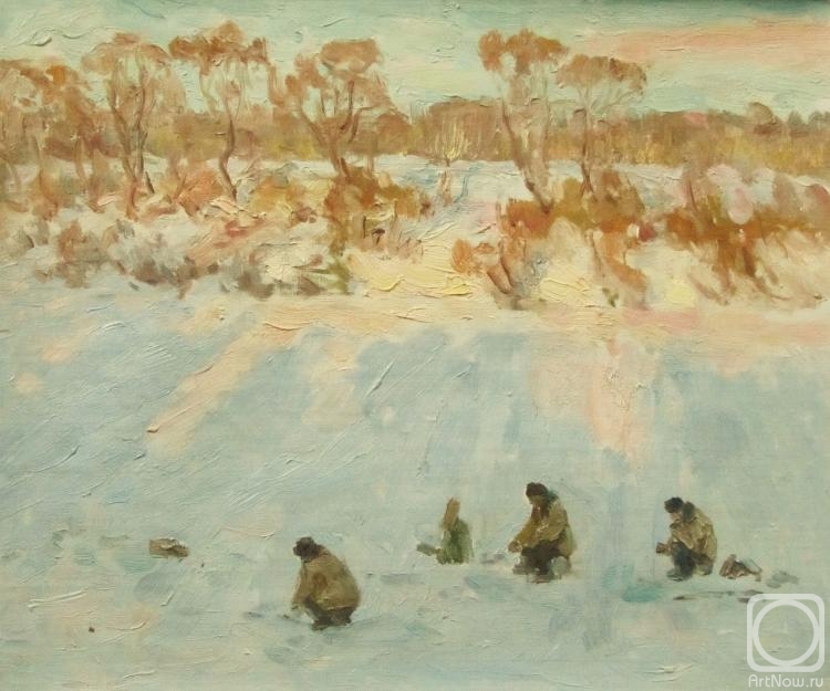 Rudin Petr. Fishing in the cold